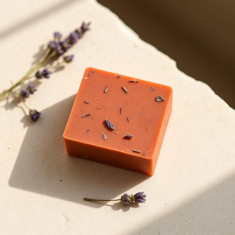 Savon à l'argile rouge et lavandin